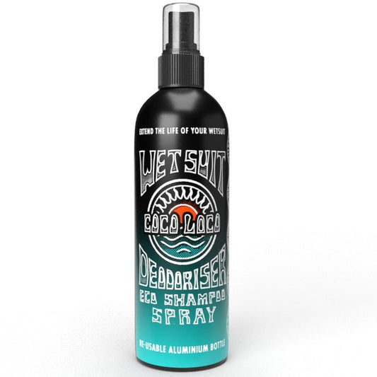 Eco Wetsuit Shampoo Cleaner & Deodoriser Spray For All Neoprene Kit & Wetsuits Sock Boots (250ml) - Wetsuit cleaner